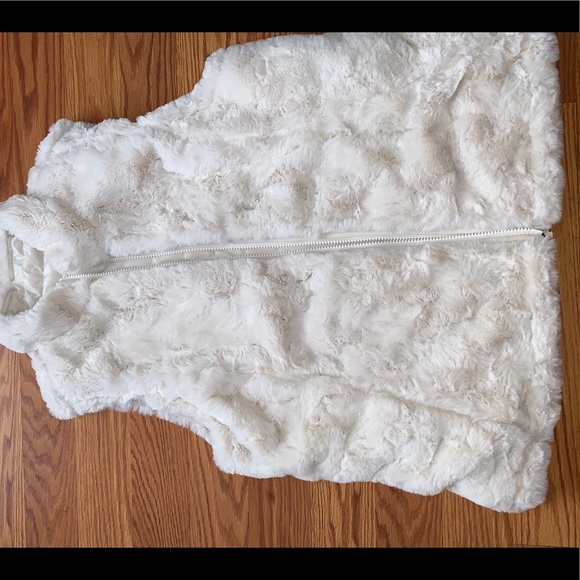 Reversible off white puffer vest - Picture 3 of 4